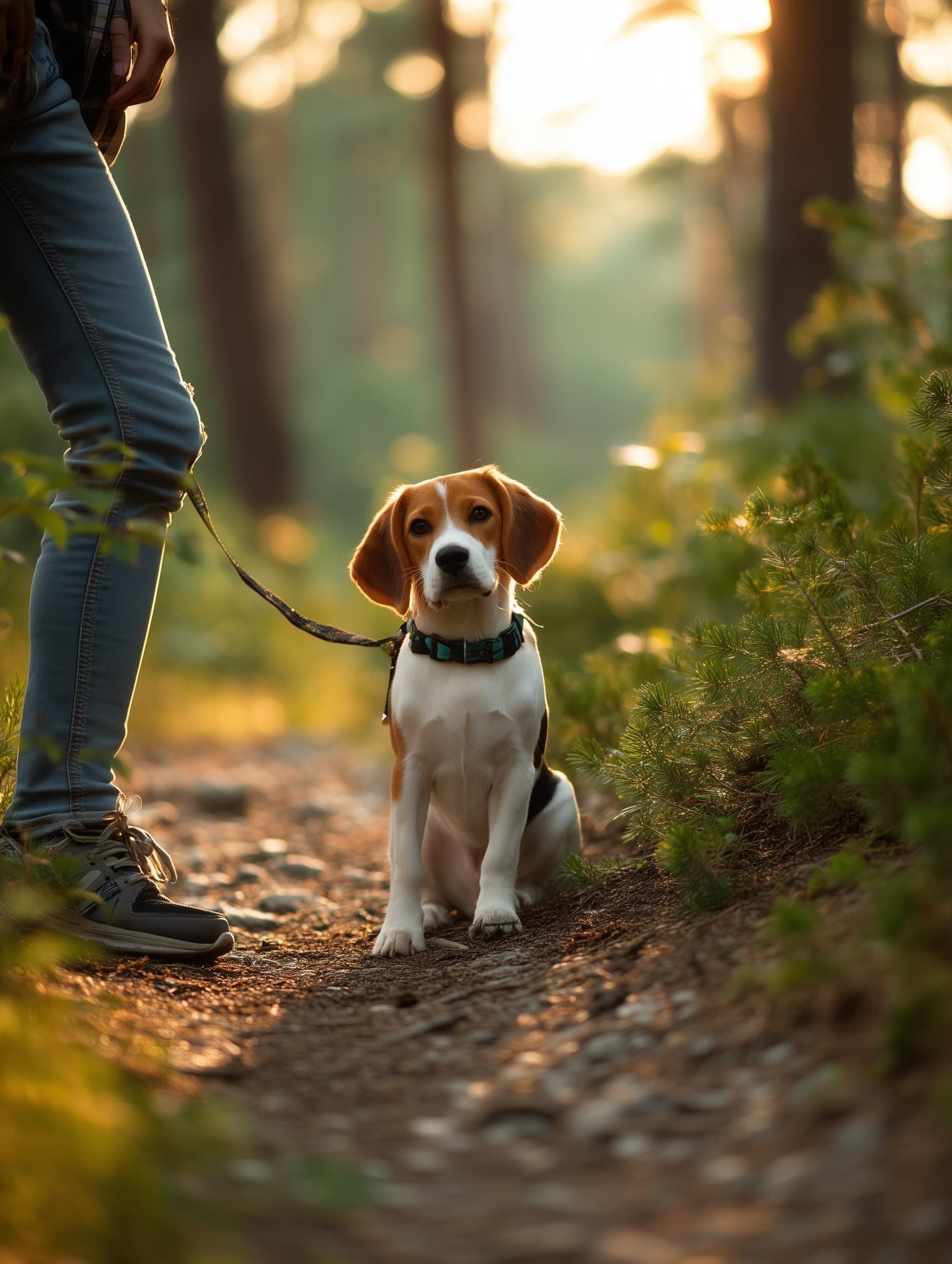 Beagle looking at the camera